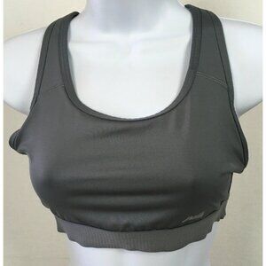 Avia Women Sports Bra Size Medium 2 Shades Gray Crisscross Back Wireless Unpadde
